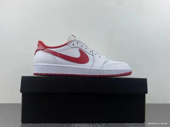 Rep Retro Varsity White Red 705329-101 Low Jordan 1 0603